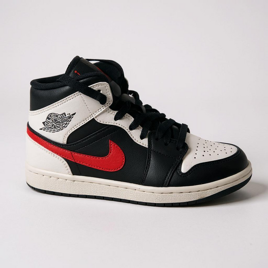 Air Jordan 1 Mid "Black Chile Red White"